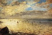 Eugene Delacroix The Sea from the Heights of Dieppe oil